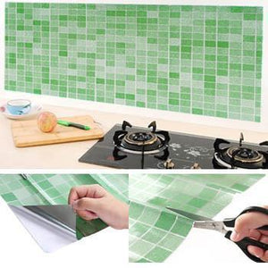 Papel de Mosaico Autoadhesivo en 3D Resistente al Calor y Perfecto Para el Baño y la Cocina!