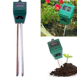 Medidor de Humedad y PH 3 en 1 - Para uso en Jardines Interiores o Exteriores